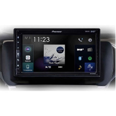 Pioneer SPH-EVO62DAB-208 Media Centre for Peugeot 208/2008 - 6.8 Inch Touch Screen, 1.5A Quick Charging USB, Apple CarPlay, Android Car, DAB/DAB+ Digital Radio, Bluetooth, 13-Band Equalizer