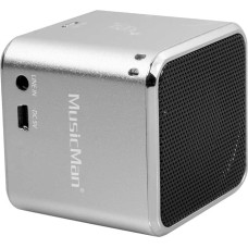 MusicMan mini Wireless Soundstation BT-X2 (MP3 Player, Bluetooth) silber