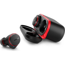 Philips TAA7507BK/00 True Wireless Sportkopfhörer, Premium-Sound, Noise Cancelling Pro, kristallklare Gespräche, zuverlässiger Sitz im Ohr, bis zu 28 Stunden Wiedergabezeit, Schwarz