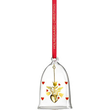 Holmegaard Christmas Bell Ann-Sofi Romme Decoration Classic Clear Heart