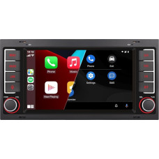 LXKLSZ Car Radio Compatible with Wireless Carplay/Android Car for VW Touareg Transporter T5 Multivan with IPS Touch Screen/Bluetooth/Mirror Link/FM/AM/USB