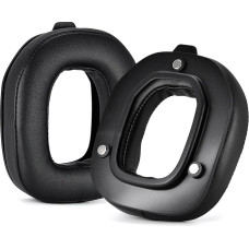 Astro A50 Gen 4 Ear Pads, Yizhet 1 Pair Replacement Ear Pads Compatible with Logitech Astro Gaming A50 Gen4 Headset with Memory Foam Black PU Leather (Black)