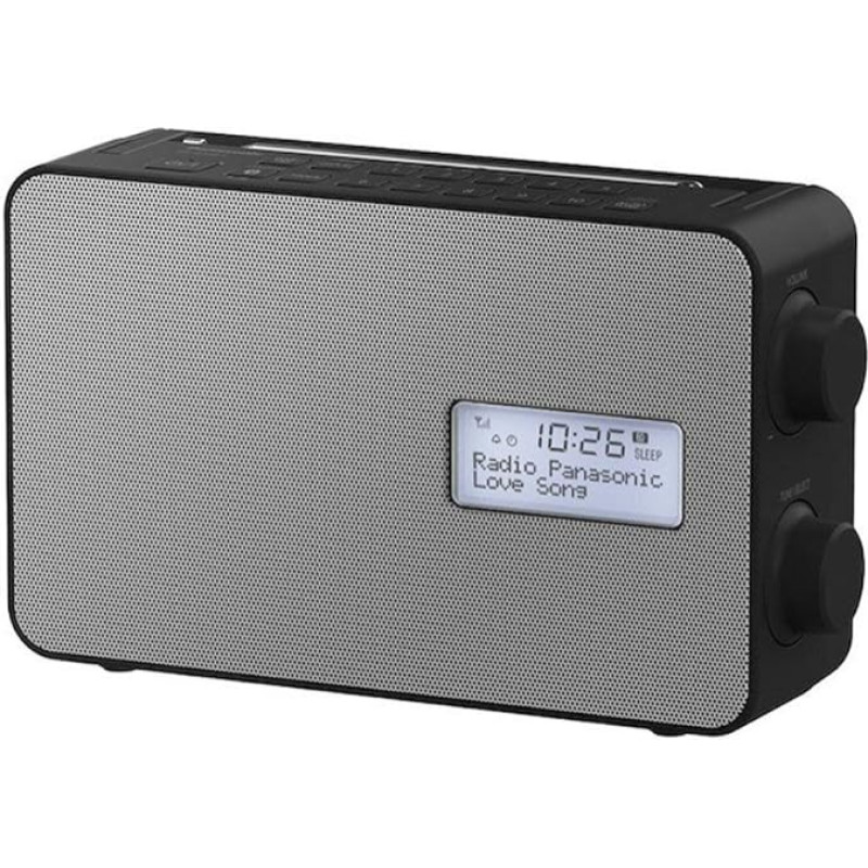 Panasonic RF-D30BTEG-K Digital Radio with Bluetooth (DAB+, FM, Mains and Battery Operated, Splash Protection, AUX, Alarm Function, Kitchen Timer)