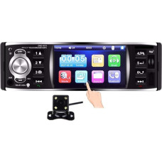 GOFORJUMP Car Radio Player Car Radio 1 DIN 12 V 4.1 Inch Touchscreen Car Audio Mirror Link RDS Bluetooth Reversing Camera Car Radio