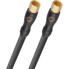 OEHLBACH Transmission Shift S HD Satellite Cable (Made in Germany - 4K UltraHD F-Connector Cable for Satellite TV - HDTV, 4x Shielding) - 4 m Anthracite