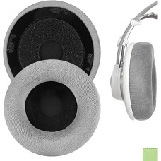 Geekria Replacement Ear Pads Compatible with AKG K701, K702, Q701, Q702, K601, K612, K712 Headphones Ear Cushions, Headset Earpads, Ear Cups Repair Parts (Grey Velour)