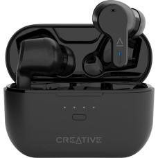 CREATIVE Zen Air Pro (Black) Lightweight True Wireless Sweatproof In-Ears with Active Noise Cancellation, Ambient Mode, LE Audio, Bluetooth 5.3, IPX5, Up to 33 Hours Battery Life