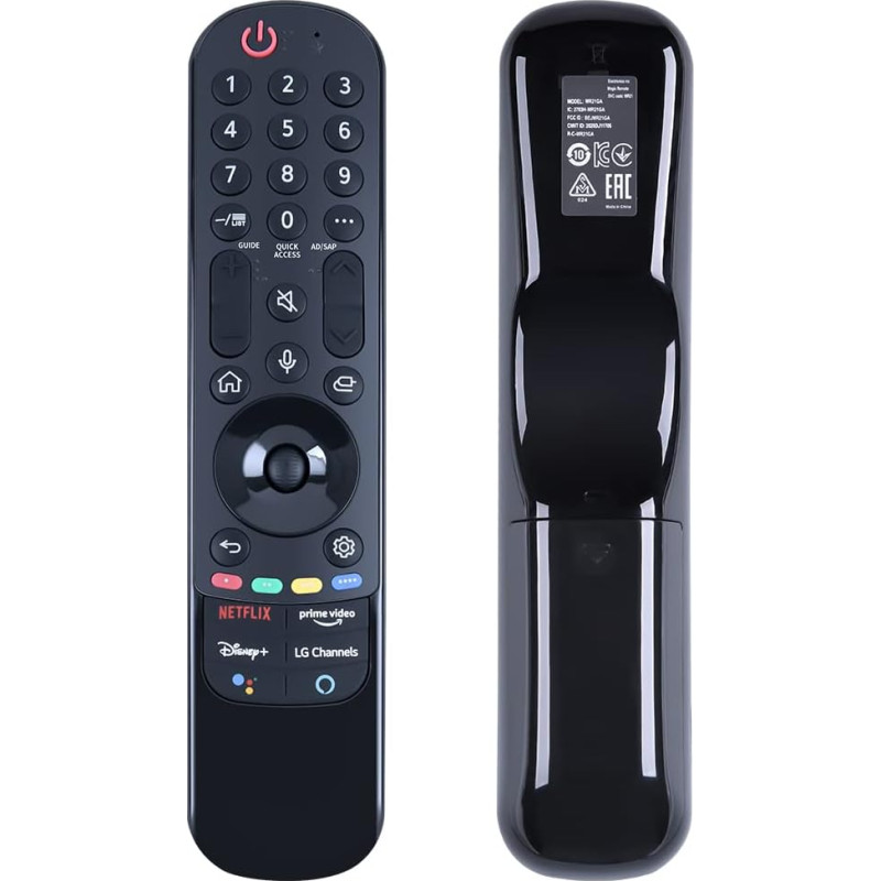 Replacement MR21GC Magic Voice Remote Control for LG Magic Smart TV 2019 2020 2021 OLED TV G1 C1 A1 Series Mini LED TV QNED99 QNED90 NanoCell TV NANO99 NANO90 NANO85 NANO75 Series