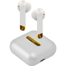 Sbs JAZ Hoox True Wireless Stereo Pearl White Earphones, Wireless Tws, 400 mAh Charger Base, Up to 4 Hours of Music and Calls, Mono Function with Dual Leader Technology