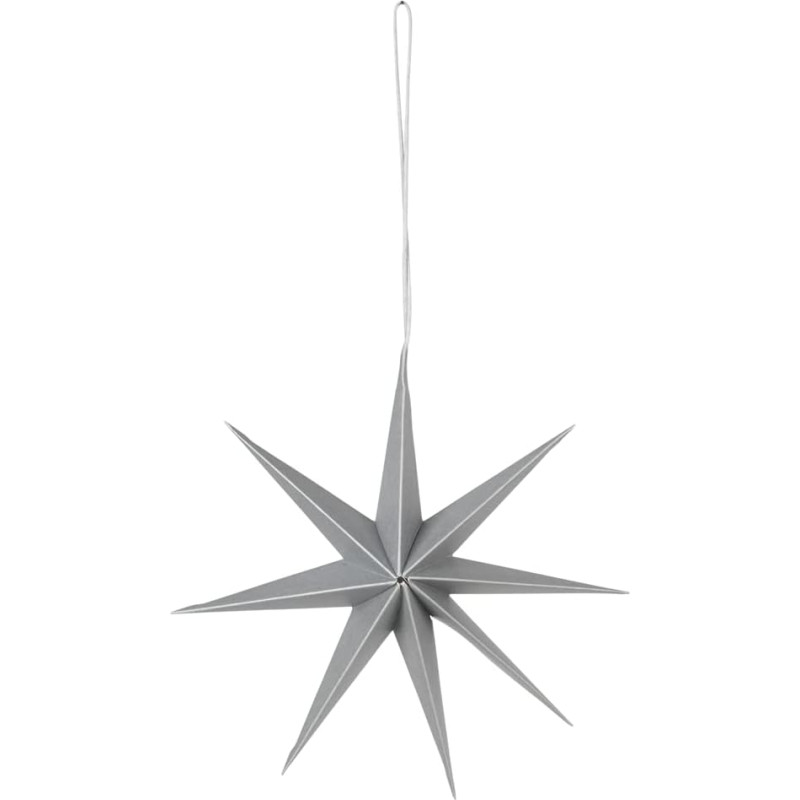 Broste Copenhagen 70080396 Christmas Decoration Paper Star 15 cm Silver