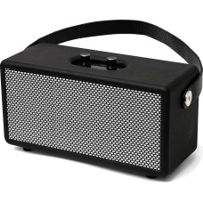 Portable Bluetooth Vintage Speaker, Wireless Stereo Speaker with Rich Bass, Portable Leather Speaker, Rotation Control Speaker for Home Party, Travel and Outdoor