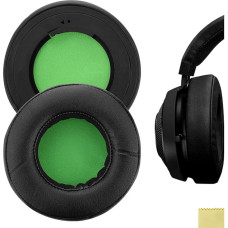 Geekria QuickFit Replacement Ear Pads for Razer Kraken 7.1 Chroma V2 USB Gaming Headset Headphones Ear Pads Headset Ear Pads Repair Parts (Black/Green)