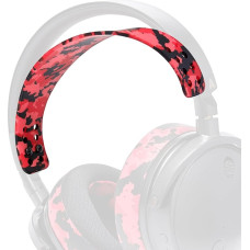 WC HeadbandZ Maxwell - Improved Silicone Headband for Audeze Maxwell by Wicked Cushions - Improved Flexibility, Comfort and Style with Matching Ear Pad Designs | Red Camo