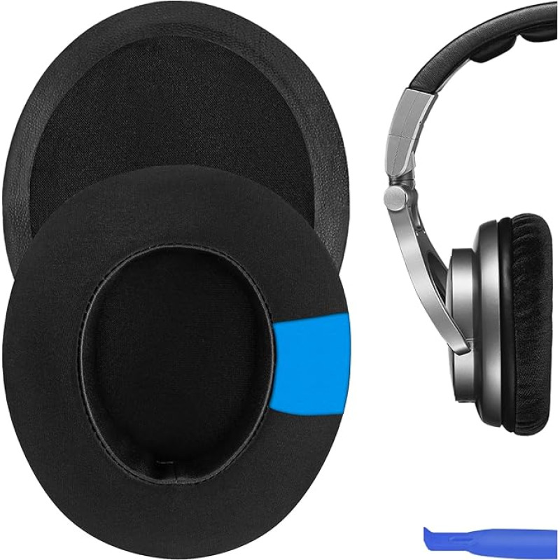 Geekria Replacement Earpads for Sony MDR-CD250 Headphones Cooling Gel Black