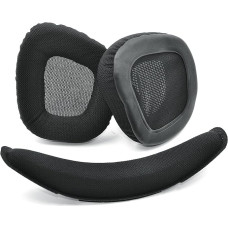 Replacement Ear Pads Compatible with Corsair Void RGB Elite USB Premium Gaming Headset (Headband + Black Ear Pads)