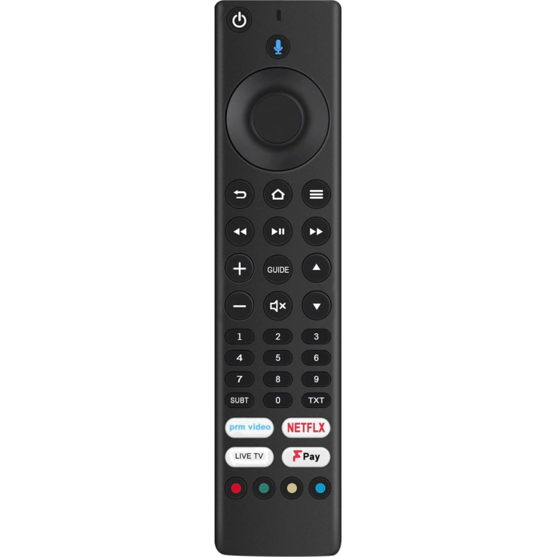 Replacement Voice Remote Control RM-C3255 Suitable for JVC Fire TV Edition Smart FHD LED TV LT-32CF600 LT-40CF700 LT-43CF700 LT32CF600 LT40CF700 LT43CF700