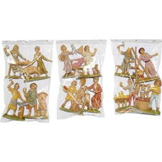 Euromarken Pastor Figures Double 4 Pieces 9 cm Colourful