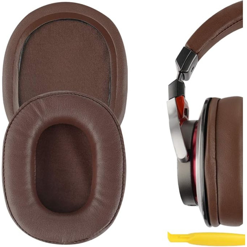 GEEKRIA Earpad Replacement for ATH MSR7 MSR7NC MSR7BK MSR7GM M50 Headphones Replacement Ear Pad Ear Cushion Ear Cups Earpads Repair Parts (Brown)