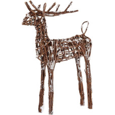 Comarco Sa Sitting Reindeer, Rattan, Natural, 45 x 15 x 70 cm