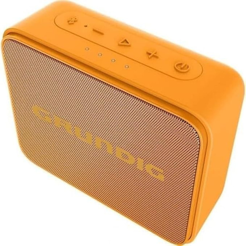 Grundig GBT Jam+ Black Bluetooth Speaker, Soundbox, 3.5 W RMS, Bluetooth 5.0, up to 30 m Range, Up to 30 Hours Battery Life, Power Bank & Hands-Free Function, Waterproof IPX7, Orange