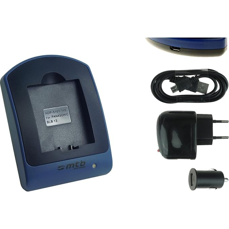 Battery and Charger/Mains and In-Car and USB EN-EL23 for Nikon Coolpix P600, P610, P900, S810 °C