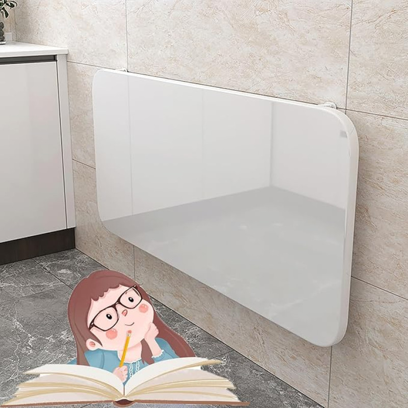 An der Wand montierter Klapptisch, Klappbarer Wandschreibtisch, Klapptisch zur Wandmontage, Waschküchentisch zum Zusammenlegen von Kleidung für kleine Räume, für Garage und Schuppen/Heimbüro