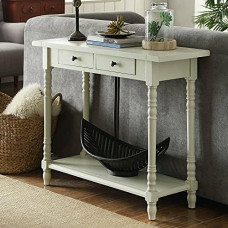 Konsolentische aus Glas für den Flur, schmal, hinter dem Sofa, Tischregal, Eingangsbereich, Marmor, rustikaler Konsolentisch aus Holz mit 2 Schubladen für die Aufbewahrung im Eingangsbereich