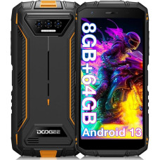 DOOGEE Waterproof Shockproof Phone S41T Android 13 8GB+64GB 6300mAh 4G Triple Camera with 13MP 5.5
