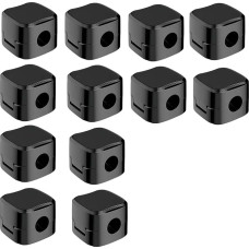 Magnetiniai kabeliai-organizatoriai-klipai, Schreibtisch-Kabel-Clip-Management, Drahthalter, Organizator, selbstklebender Drahthalter für Schreibtisch, Nachttisch, Küchengeräte, Bürobedarf (schwarz), 12 Stück