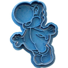 Cuticuter Yoshi Mario Bros Cookie Cutter, mėlyna, 8 x 7 x 1,5 cm