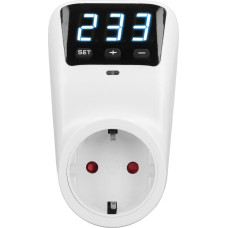 16A 3680W įtampos apsauga, skaitmeninis ekranas, apsauga nuo viršįtampių, buitinės technikos, šaldytuvo, oro kondicionieriaus lizdas, ES kištukas, 230 V, standartinis