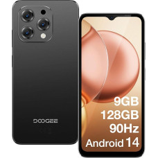 DOOGEE N55 Smartphone Ohne Vertrag Android 14 128GB + 9GB /1TB Handy Ohne Vertrag, Octa Core 6,56 Zoll HD+ IPS 90Hz Smartphone, 5150mAh 13MP + 8MP, Dual SIM 4G Simlock Freies Outdoor Handy