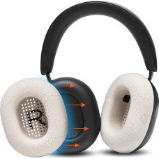 WC SweatZ Ace - Patented Sweat Protection Pads for Sonos Ace Wireless Noise Cancelling Headphones by Wicked Cushions | Sweatproof and Easily Washable | Beige