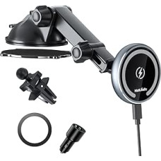 MAGJIEYX For Magsafe Car Mount, Wireless Car Charger