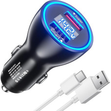 80W Zigarettenanzünder USB für OnePlus 13 13R Nord 5 12R Pad Auto zubehör mit 1M 8A USB C Kabel für SuperVooc Ultra Charge Schnelllade-Auto Ladegerät für OnePlus Nord CE4 Lite 12 11 10 Pro 9 Pro 7 8 6