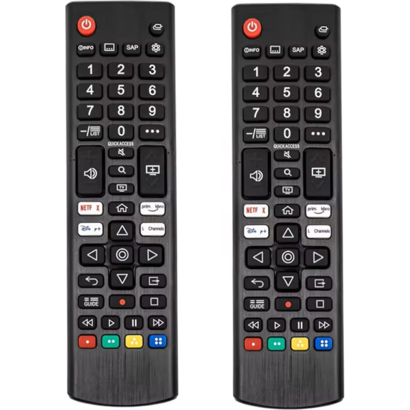 AKB76040302 Ersatz-TV-Fernbedienung für LG TVs 50UN7000PUC 55UP7000PUA 65UP7000PUA 49UM7300PUA 43UP7000PUA 60UM6900PUA 43UM6950DUB 65UN7000PUA, 2 Stück 00PUD 7 0UM6970PUA 75UM6970PUB 32LM577BPUA