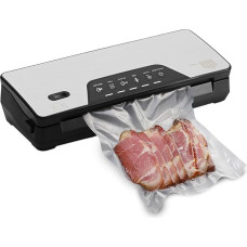 ELMA V Viršutinė buitinė vakuuminė maisto produktų sandarinimo mašina su integruotu pjaustytuvu | Belaidis pakavimo aparatas, su reljefiniu ritiniu, 38,5 x 39,9 x 8,2 cm, 80 W