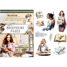 RISYPISY Kalėdiniai PET/Popieriniai lipdukai žurnalams, 20 lapų, 224 vnt.