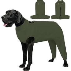 AOFITEE Extra Large Dog Recovery Sleeve, šuns atkūrimo kostiumas užpakalinėms kojoms, Anti Licking Dog Rear Leg Sleeve for Female Male Dogs, šuns žaizdų dangtelis užpakalinei kojai ir pilvui, šuns kūgio alternatyva, 2XL