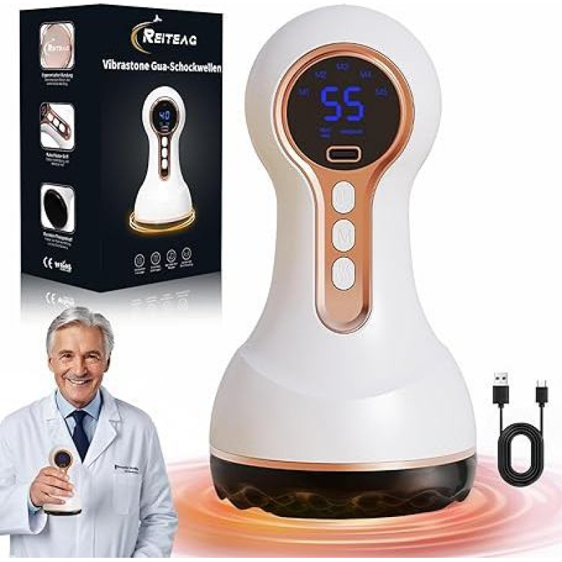 Venopulse neuropatijos pėdų masažuoklis, Vitaflow Lymphatic 3.0, Vibrastone kojų masažuoklis su šilumos funkcija ir vibracija, pėdų masažuoklis