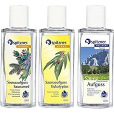 Tradicinė pirties infuzija: Saunamed, eukaliptas, Alpių žolelės (3x190ml) iš Spitzner