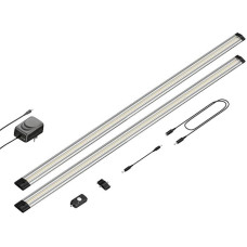 parlat Siris LED Under-Unit Light, Motion Sensor, Flat, Each 90 cm, 963 lm Each, Warm White, Set of 2