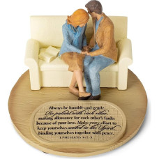 Švyturys Krikščioniški produktai Atsidavusi besimeldžianti pora Skulptūrėlė, 6 x 6 x 4 1/2