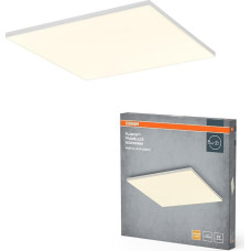 OSRAM Planon Frameless Frameless Panel Light in White with Advanced LED Technology, 40W, Square Shape (600 x 600 mm), Warm White Light Colour at 3000K, Aluminium Housing