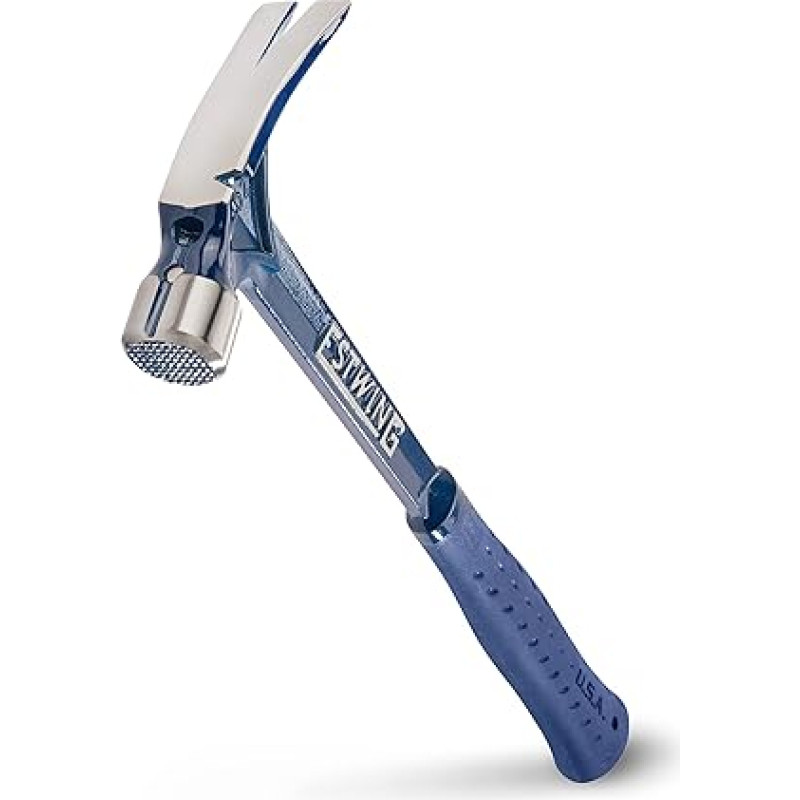 Estwing E6/19SM 19oz vinilo rankenos plaktukas Ultra Hammer, mėlynos spalvos