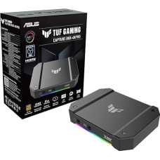 ASUS TUF Capture Box 4KPRO - Compatibility HDMI 2.1, 4K up to 60fps, 2K up to 120fps and Full HD up to 120fps, Plug and Play USB 3.2 Gen 2, Two 3.5mm Sockets, Certified OBS, VRR