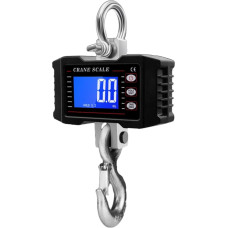 Digitale Hängewaage, Kranhakenwaage, 1000 kg, Industriekranwaage, LCD-Hintergrundbeleuchtung, Waage, Analyseinstrumente(Noir)