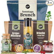 Gepp's Feinkost Wonder Bag Sunday Brunch I Gift Set with Delicacies such as Apricot & Yuzu and Fig Fruit Spread I Gift with Delicacies for a Perfect Breakfast