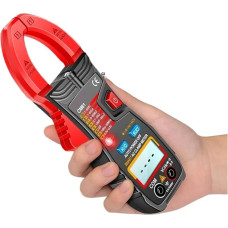 AIRUIXI Stromzange AC-Spannungsmesszange Digital-Multimeter Amperemeter Kapazität/NCV/Summer/Hz/Ohm/Widerstand Tester Werkzeuge(Red with Box)
