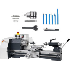 WABECO Drehmaschine D4000 DF100 mit Werkzeug Set 1,4 kW Spitzenweite 350 mm Made in Germany